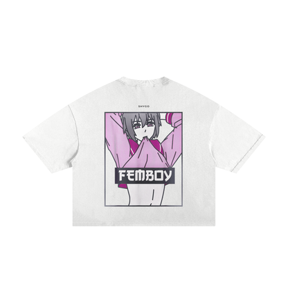 [New] Femboy King Frayed Boxy Tee 2.0