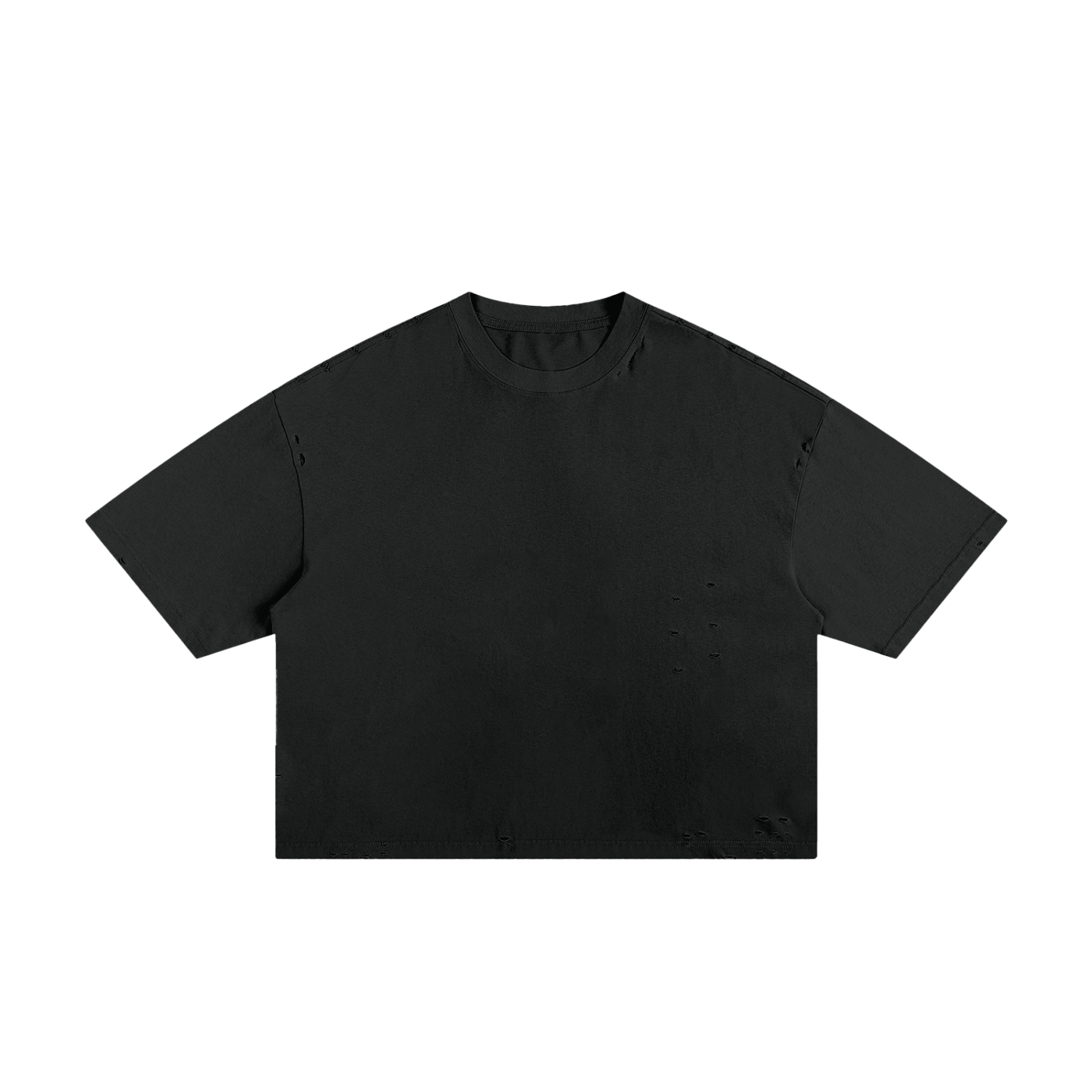 CR7 Frayed Boxy Tee | Blank Front