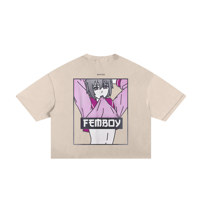 [New] Boykisser Femboy Frayed Boxy Tee 2.0