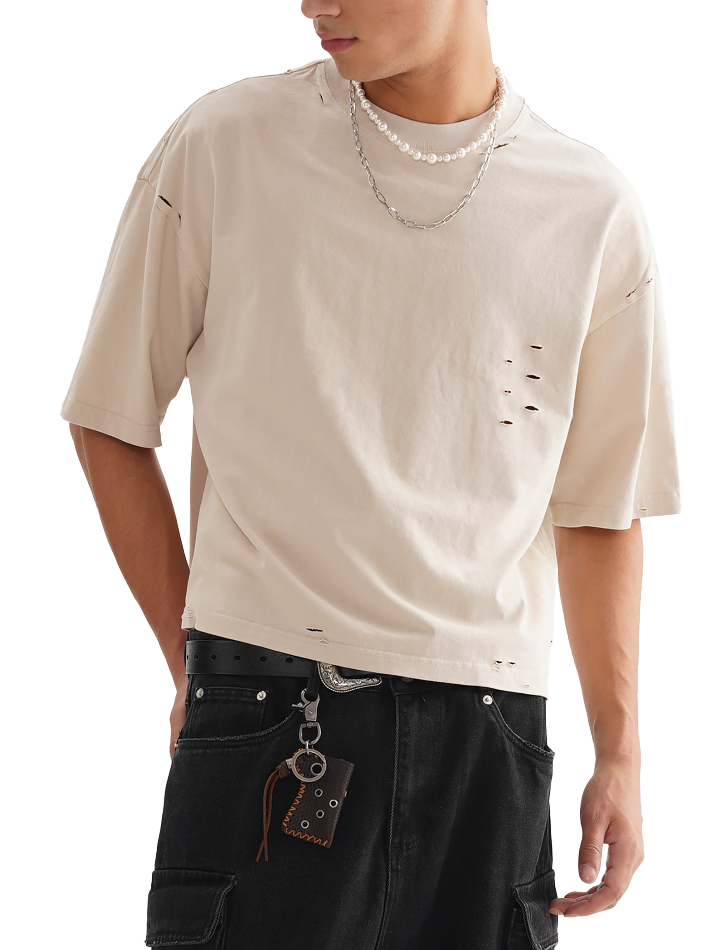 I'm Him :3 Frayed Boxy Duo Tee